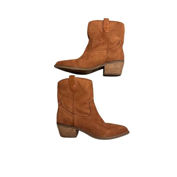 Code West Women's Western Booties Brown Vegan Suede Size 7.5 Women’s - Picture 4 of 9
